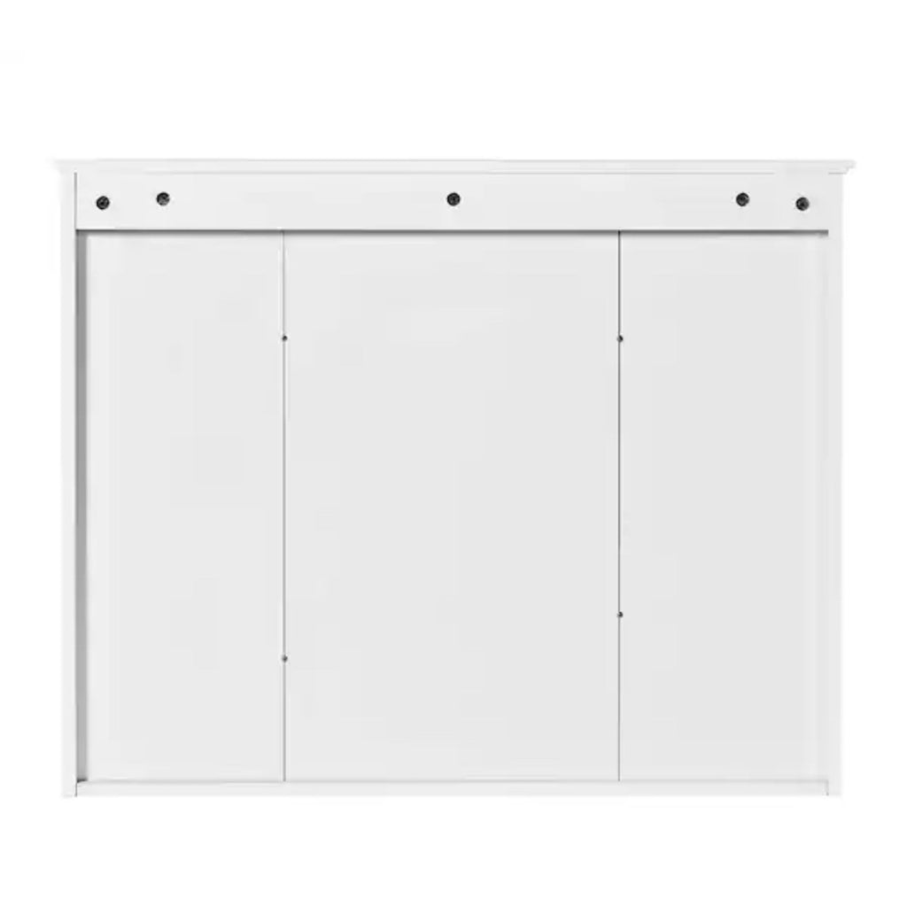 EPOWP 35 in. W x 28.7 in. H Rectangular White MDF Surface Mount Medicine Cabinet