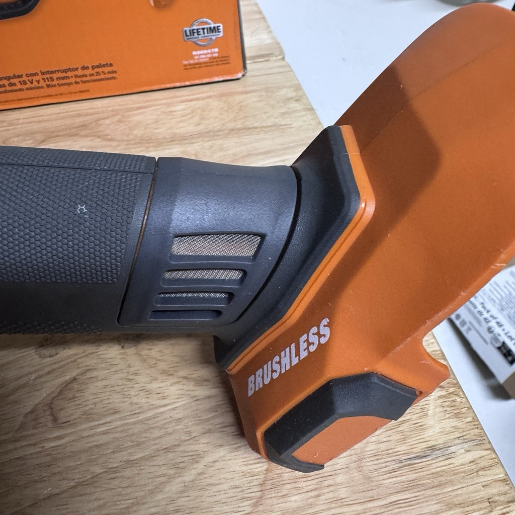 RIDGID R86047 18V Paddle Switch Angle Grinder (Body Only)