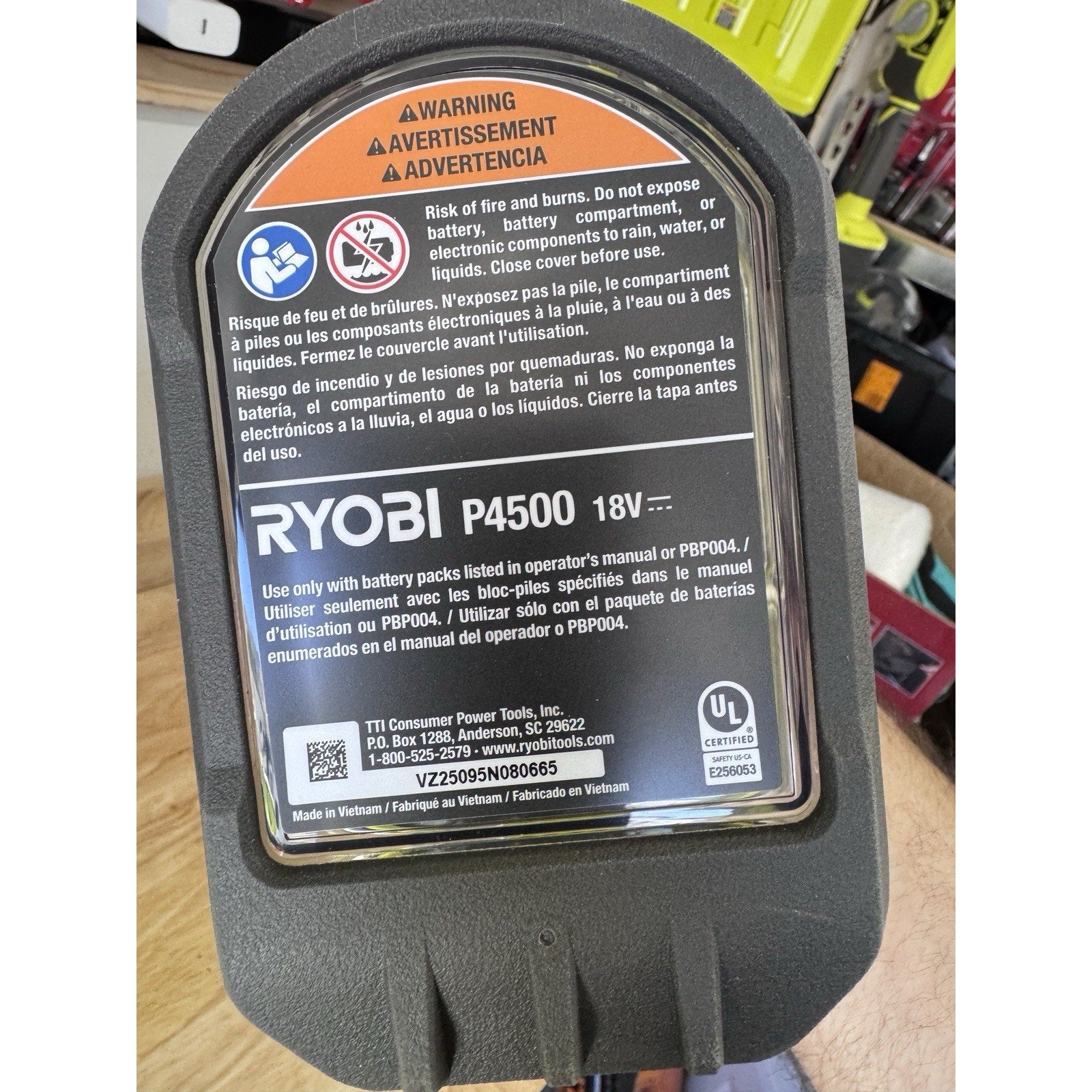 Ryobi P4500 18V Cordless Telescoping Power Scrubber Tool