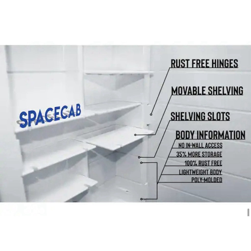 ZACA SPACECAB Vega 16.5" x 26.5" x 3-1/2" Frameless Recessed Medicine Cabinet