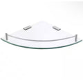 ACEHOOM 14" W x 10" D x 1.6" H Wall Mount Bathroom Corner Triangle Glass Shelf