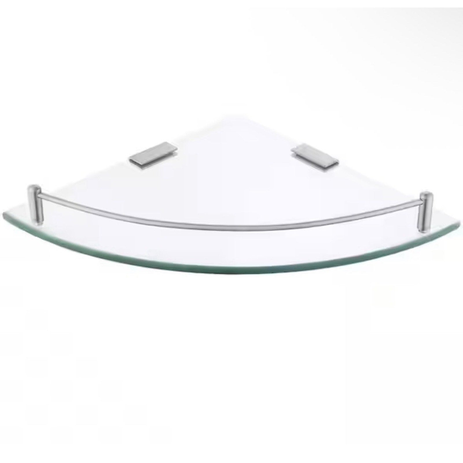 ACEHOOM 14" W x 10" D x 1.6" H Wall Mount Bathroom Corner Triangle Glass Shelf