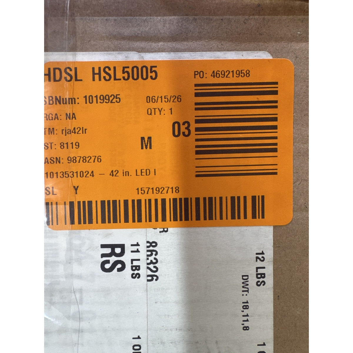 HINNIXY 42in Black Ceiling Fan LED Light Remote Y23FSD0053-2801HD OB