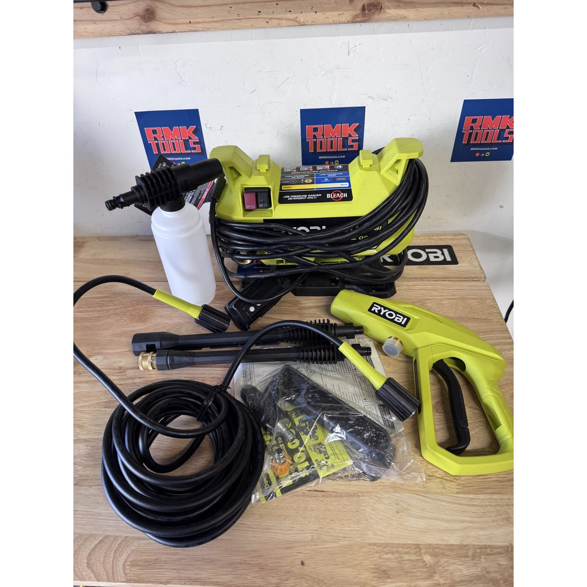 Ryobi RY141803 CORDED 1800 PSI Electric Pressure Washer Tested Complete