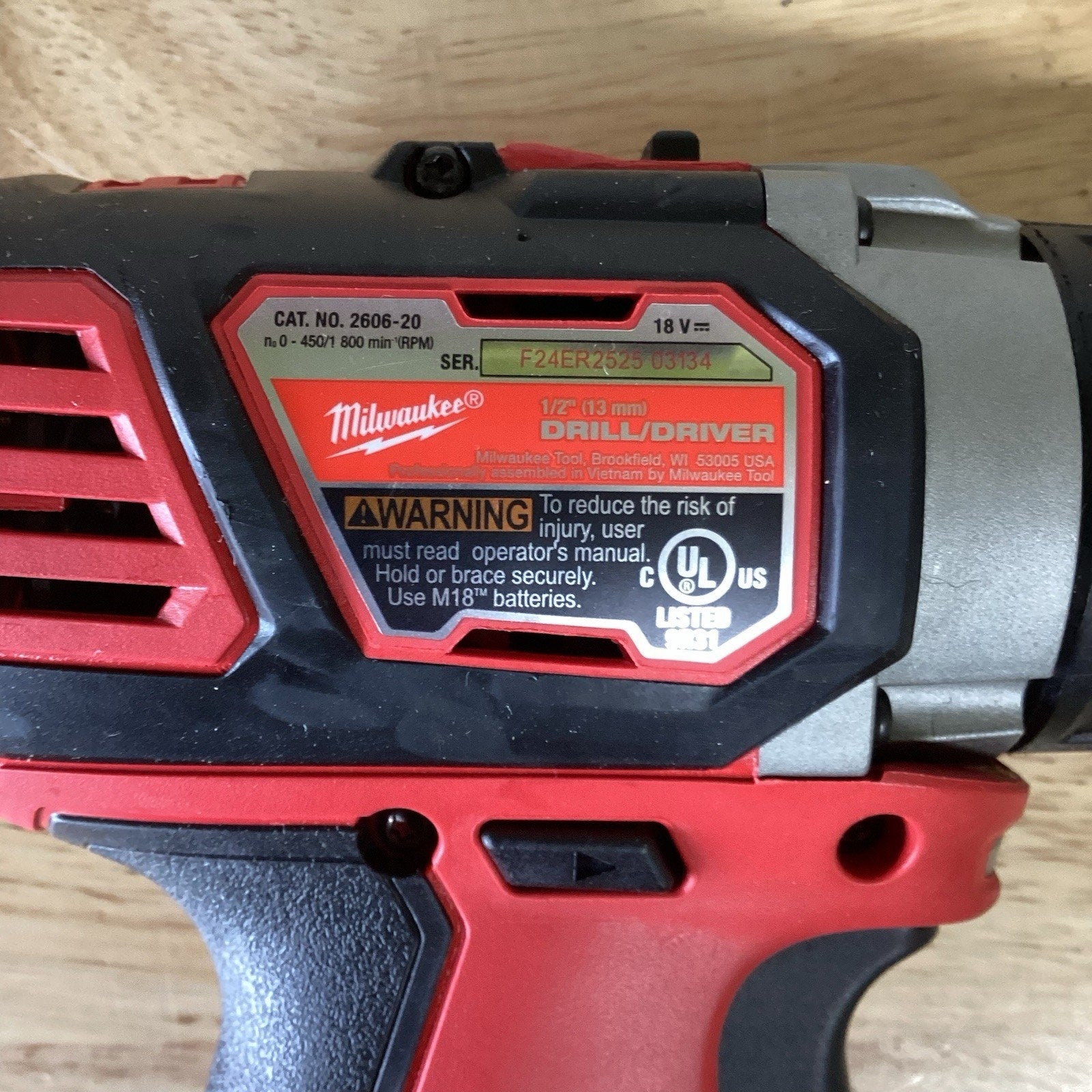 Milwaukee 2606-20 M18 Compact 1/2" Drill Driver - Tool Only