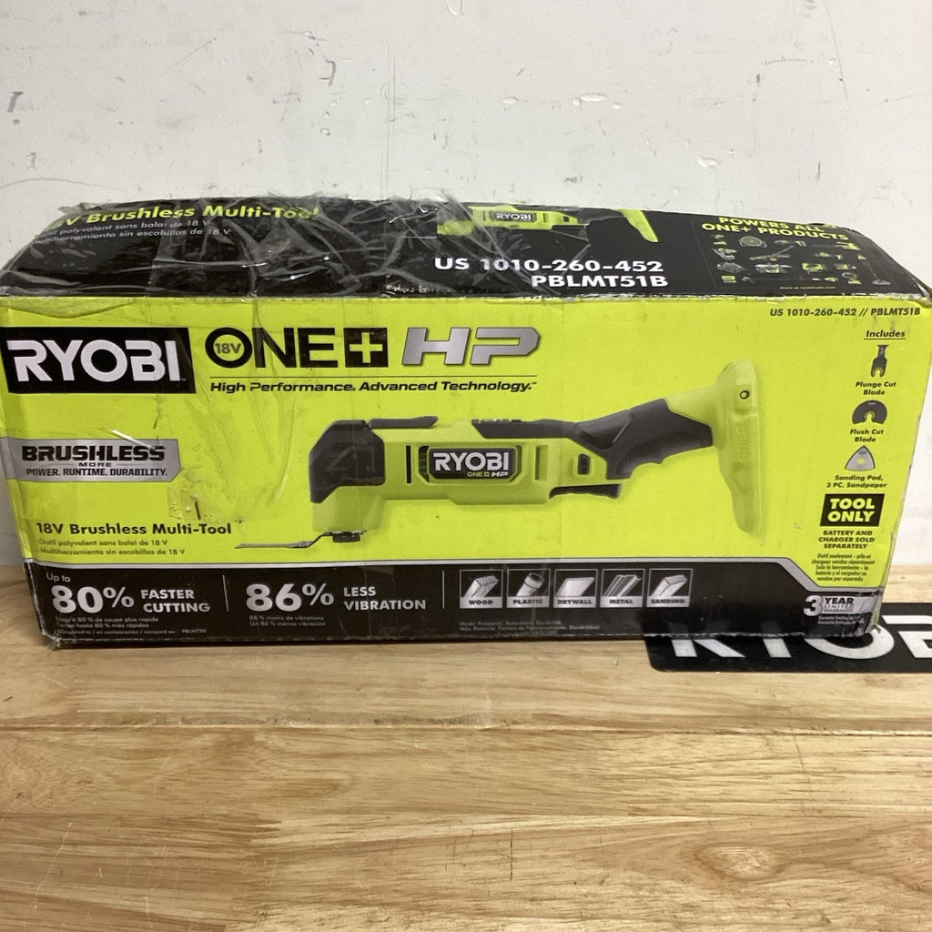 RYOBI ONE+ HP 18V Brushless Cordless Oscillating Multi-Tool (Tool Only) PBLMT51