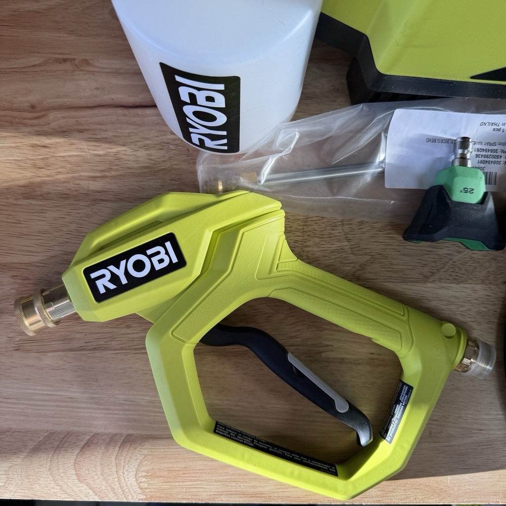RYOBI RY14AM12 1200 PSI 1.8 GPM Automotive Electric Pressure Washer Car Wash Kit
