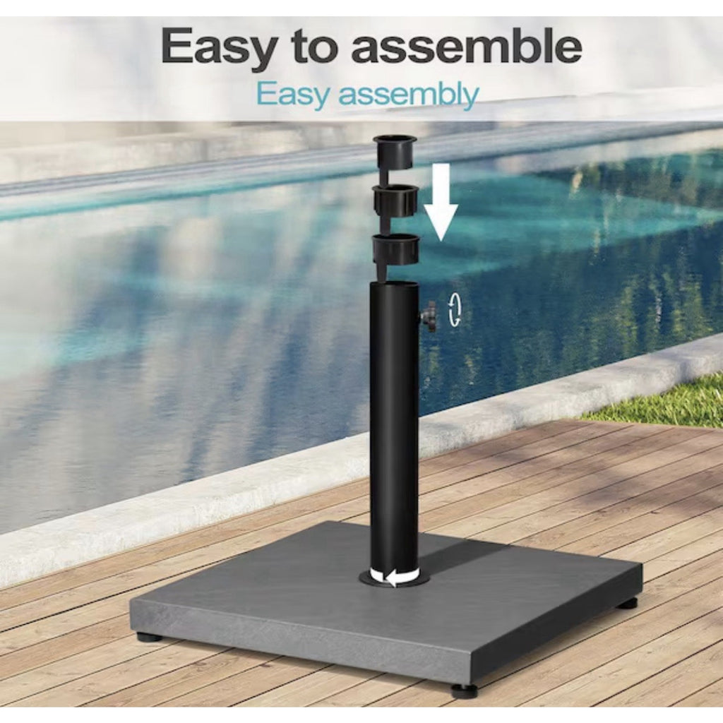 Pellebant 43 Pound Cement Concrete And Steel Umbrella Stand