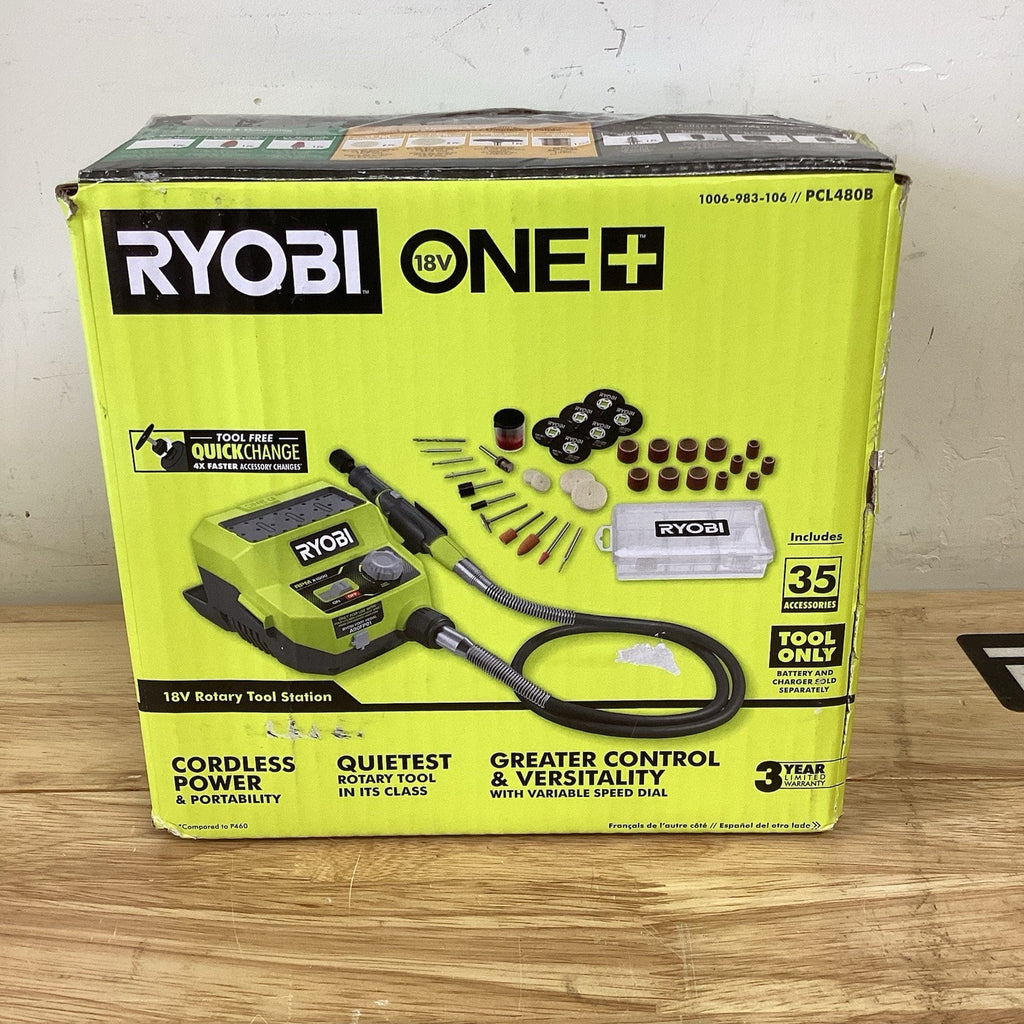 Ryobi PCL480B ONE+ 18V 35,000 RPM Rotary Tool Station - Black/Green