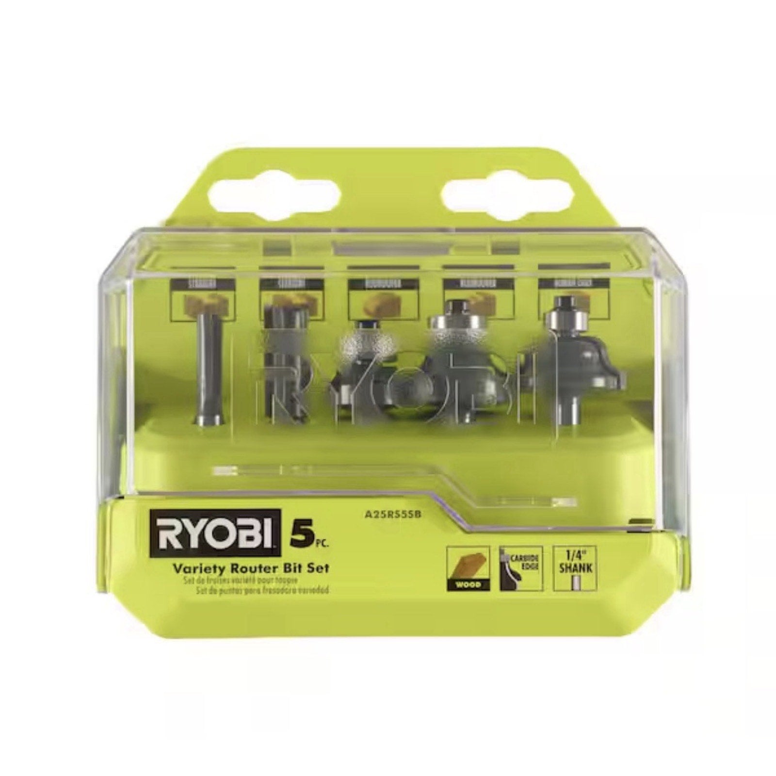 RYOBI Variety Router Bit Set 5-Piece
