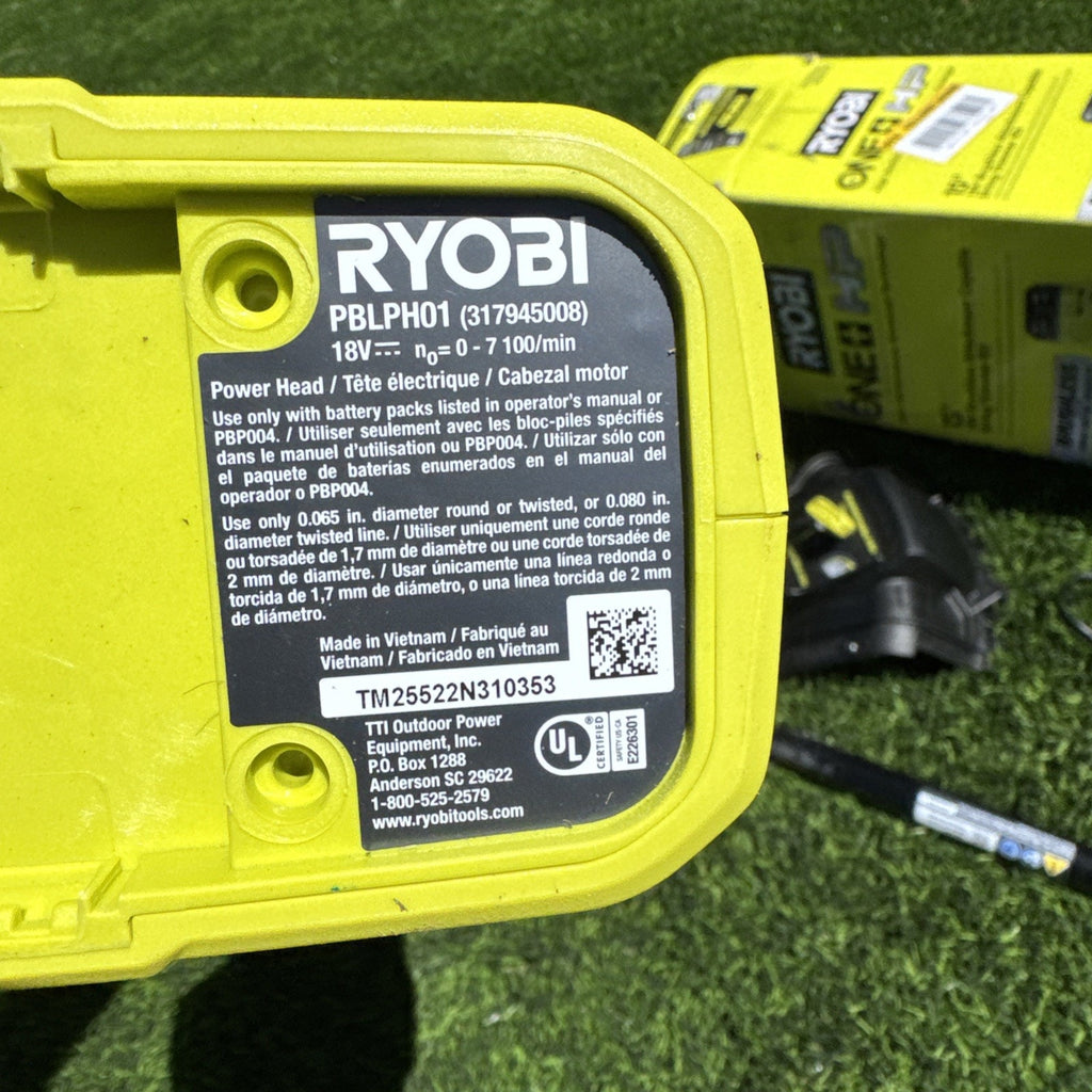 Ryobi HP 18V Brushless 15"Attachment Capable String Trimmer Kit w/4ah Battery
