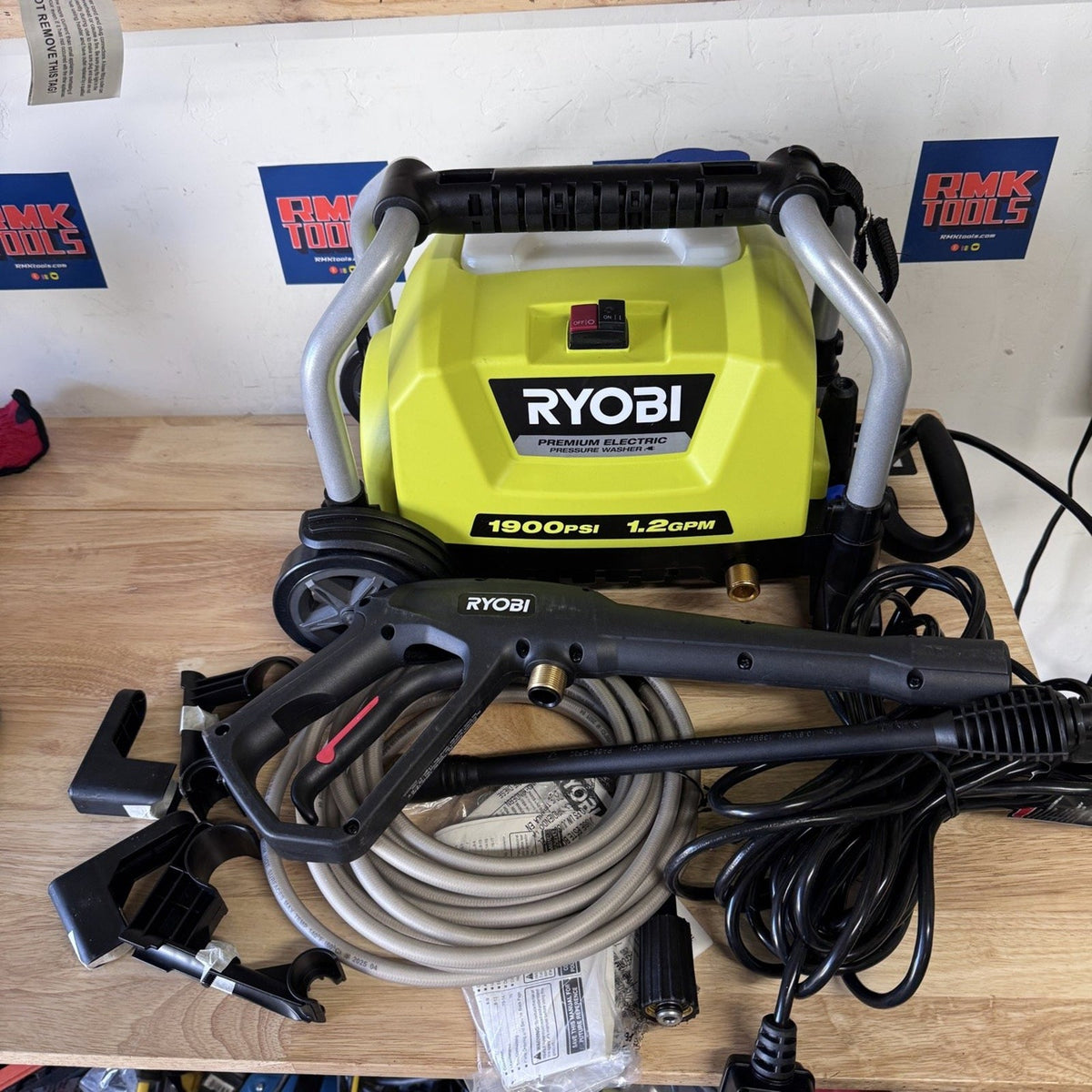 Ryobi RY1419MT CORDED 1900 PSI Electric Pressure Washer Tested Complete