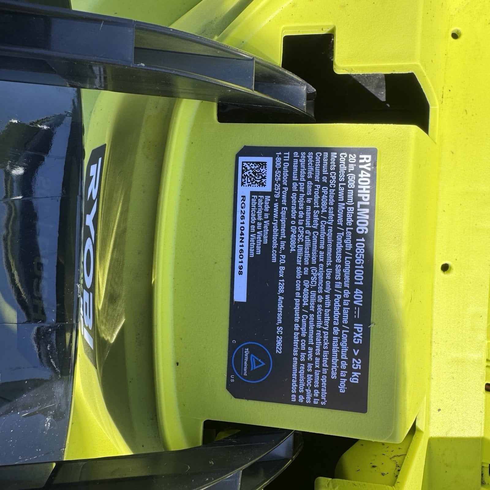 RYOBI 40V HP Brushless 20 in. Cordless Battery Lawn Mower w/ Battery & Charger