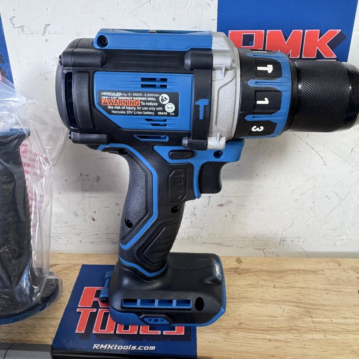 Hercules HCB92B 20V Brushless 1/2 in Compact Hammer Drill Tool Only Tested