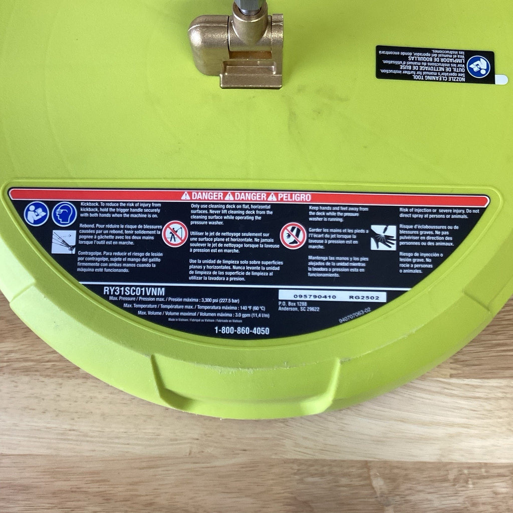 Ryobi RY31SC01 15 inch 3300PSI Surface Cleaner