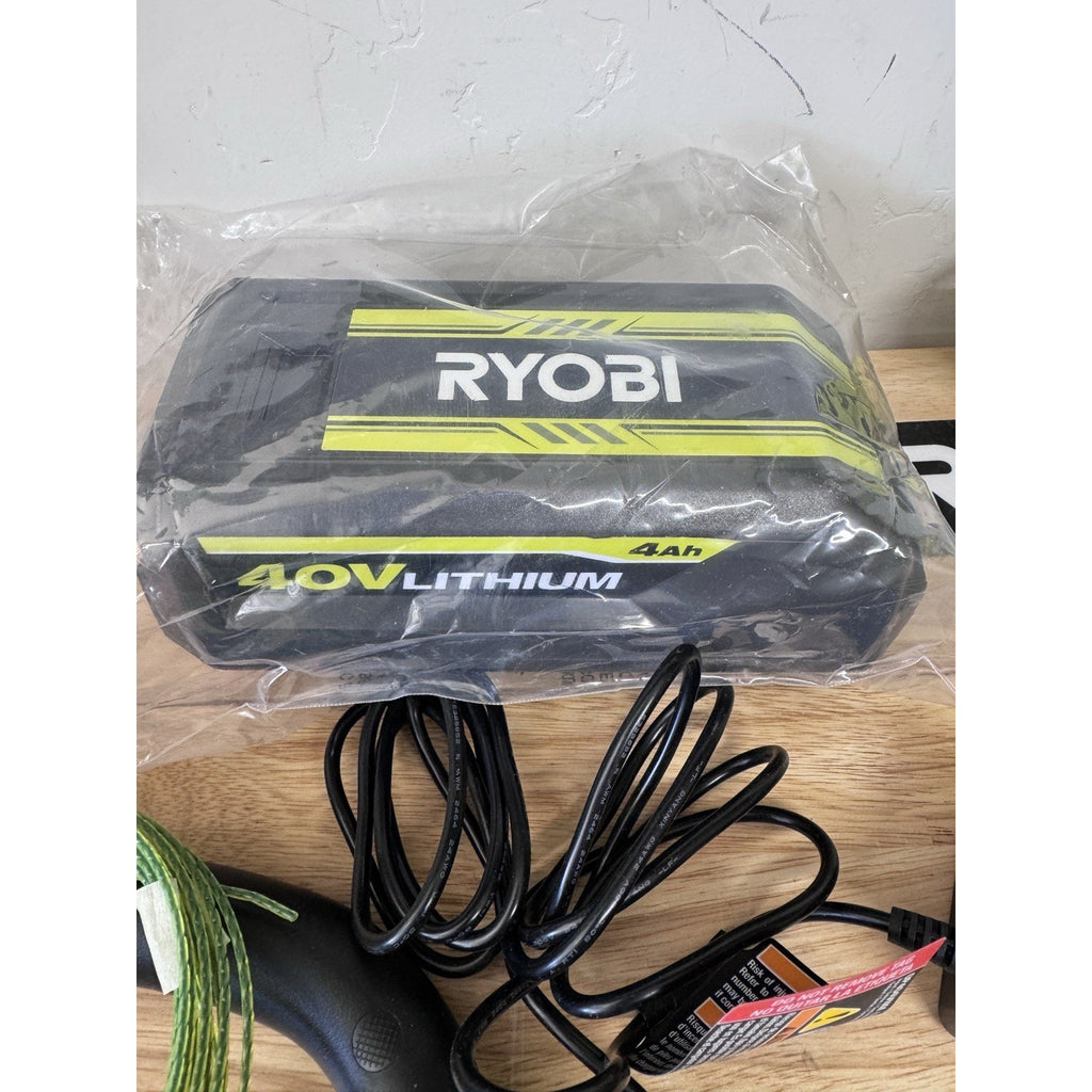 Ryobi RY40ST01K 40V 15" Expand-It Attachment String Trimmer(with Battery) Used