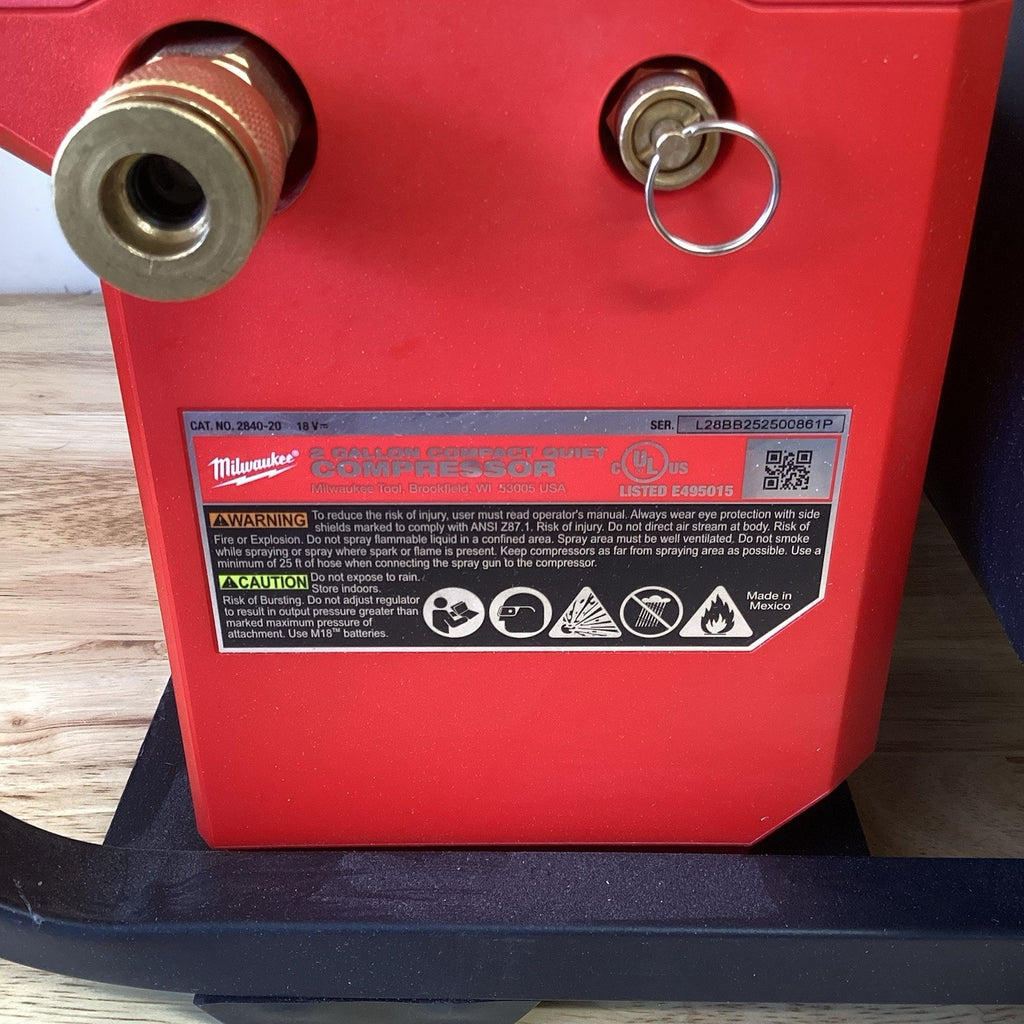 Milwaukee M18 Fuel 2840-20 Electric Air Compressor - Red