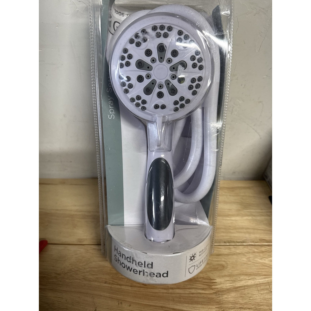 Glacier Bay Handheld Showerhead White 6 Spray Settings - Open Box