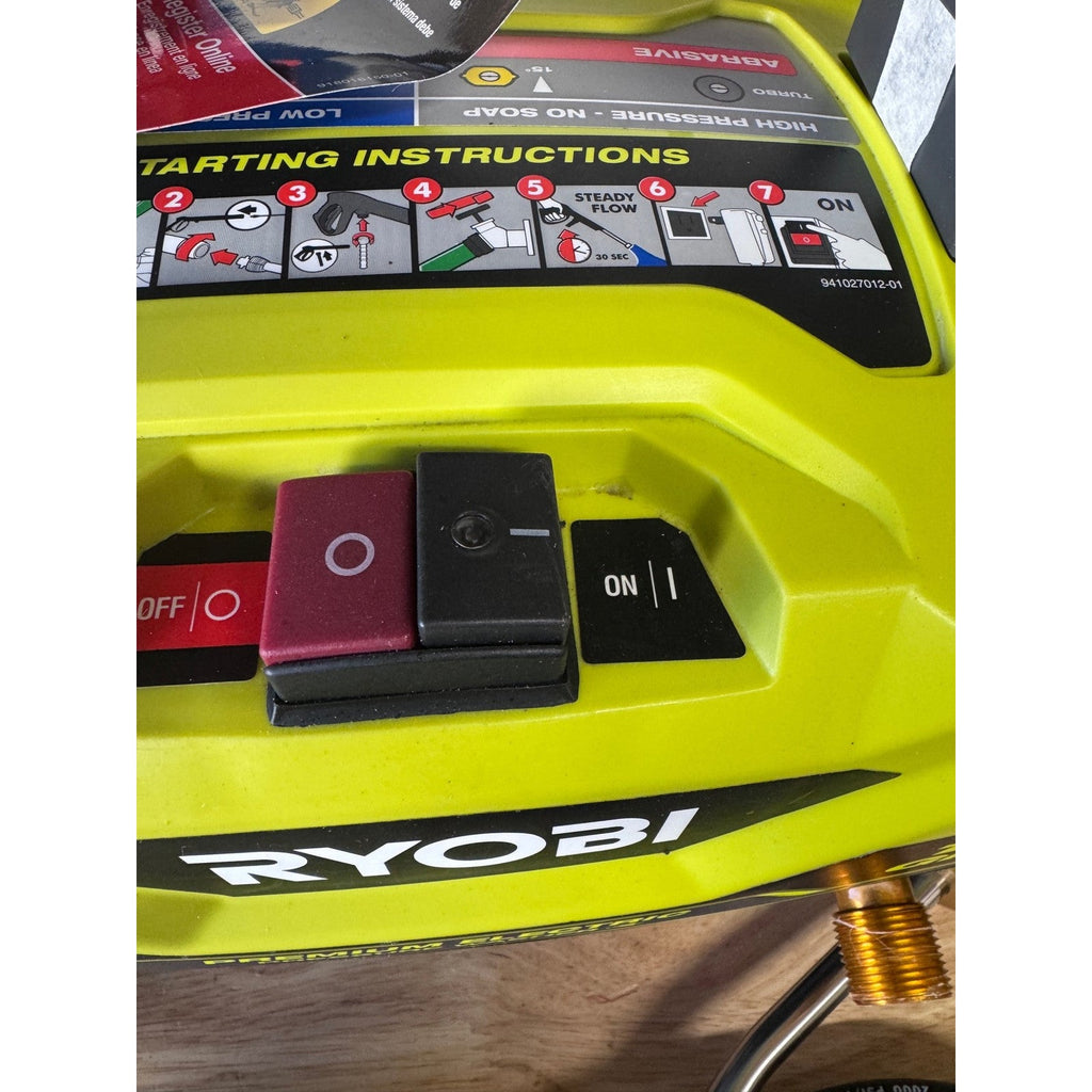 Ryobi RY141802VNM CORDED 1800 PSI Electric Pressure Washer Tested Complete