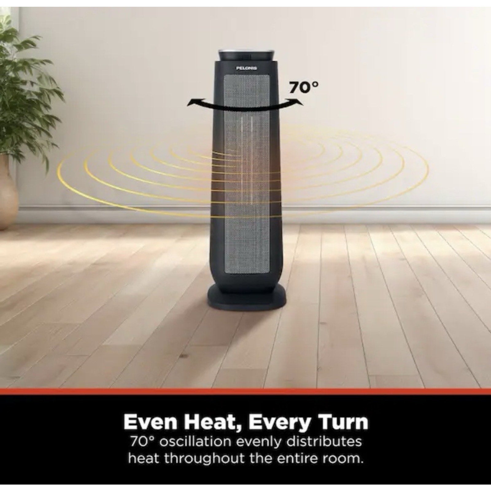 Pelonis 1500-Watt 23 in. Digital Tower Indoor Ceramic Heater