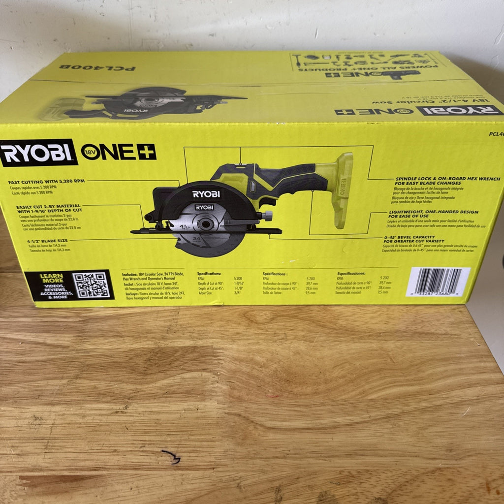 RYOBI ONE+ 18V Cordless 4 1/2 in. Circular Saw (Tool Only)