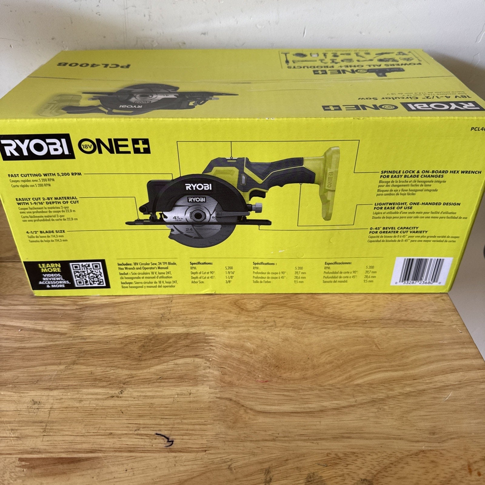 RYOBI ONE+ 18V Cordless 4 1/2 in. Circular Saw (Tool Only)