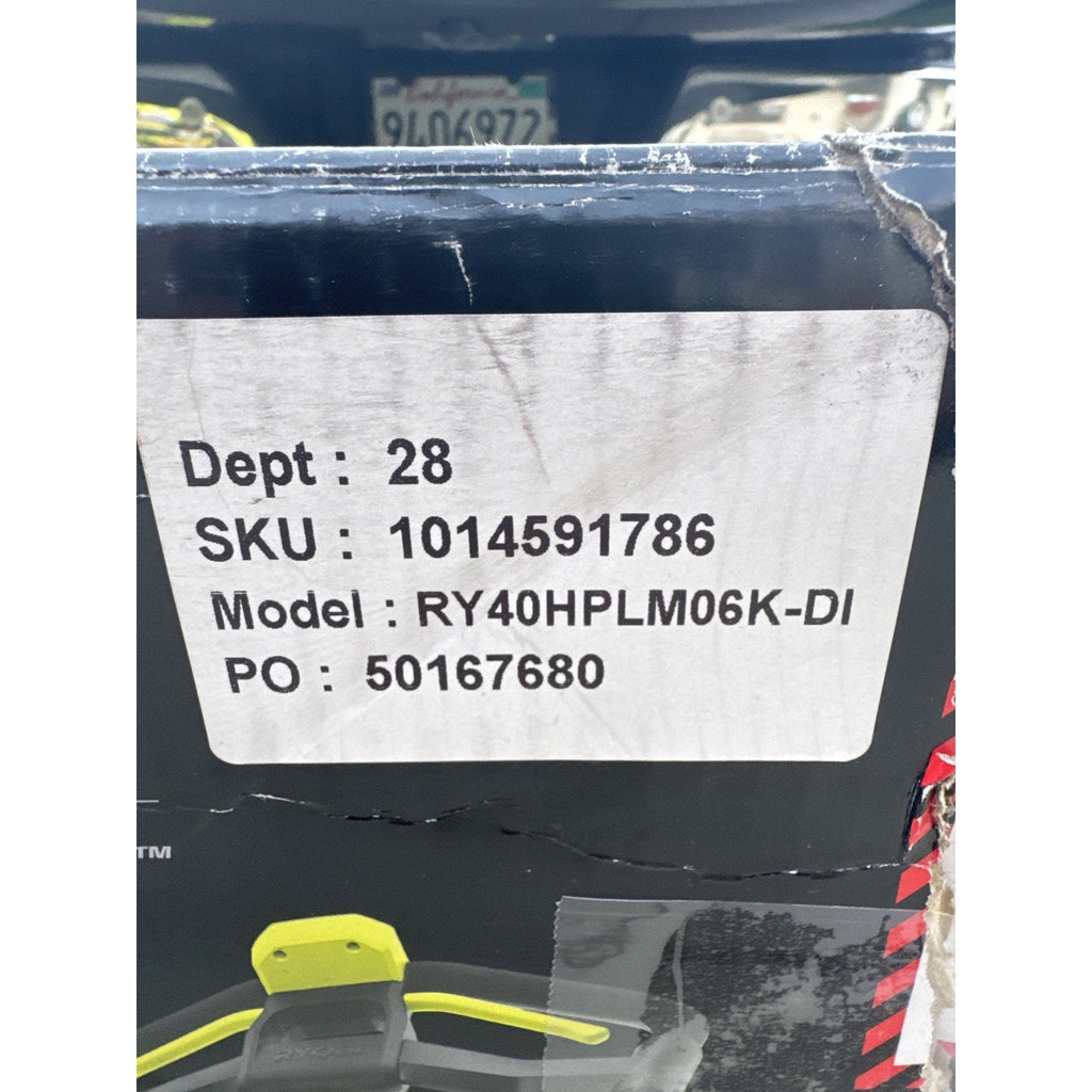 RYOBI 40V HP 20in Mower RY40HPLM06K 6Ah Battery Open Box STLMP09
