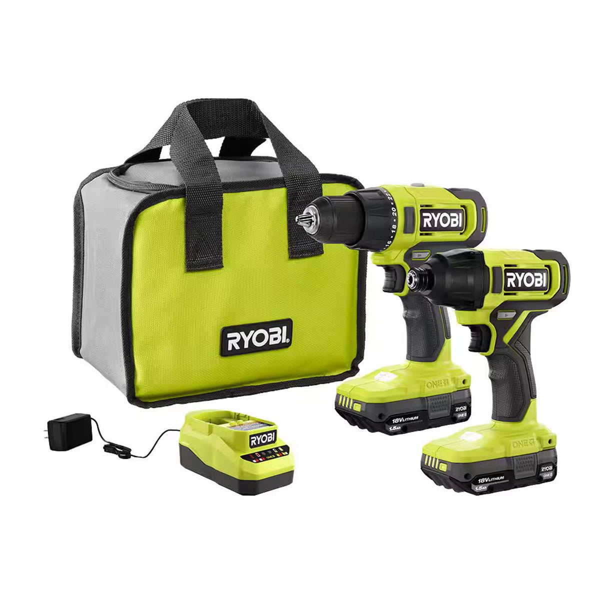 Ryobi PCL1200K2 ONE+ 18V 2-Tool Combo Kit - New #2