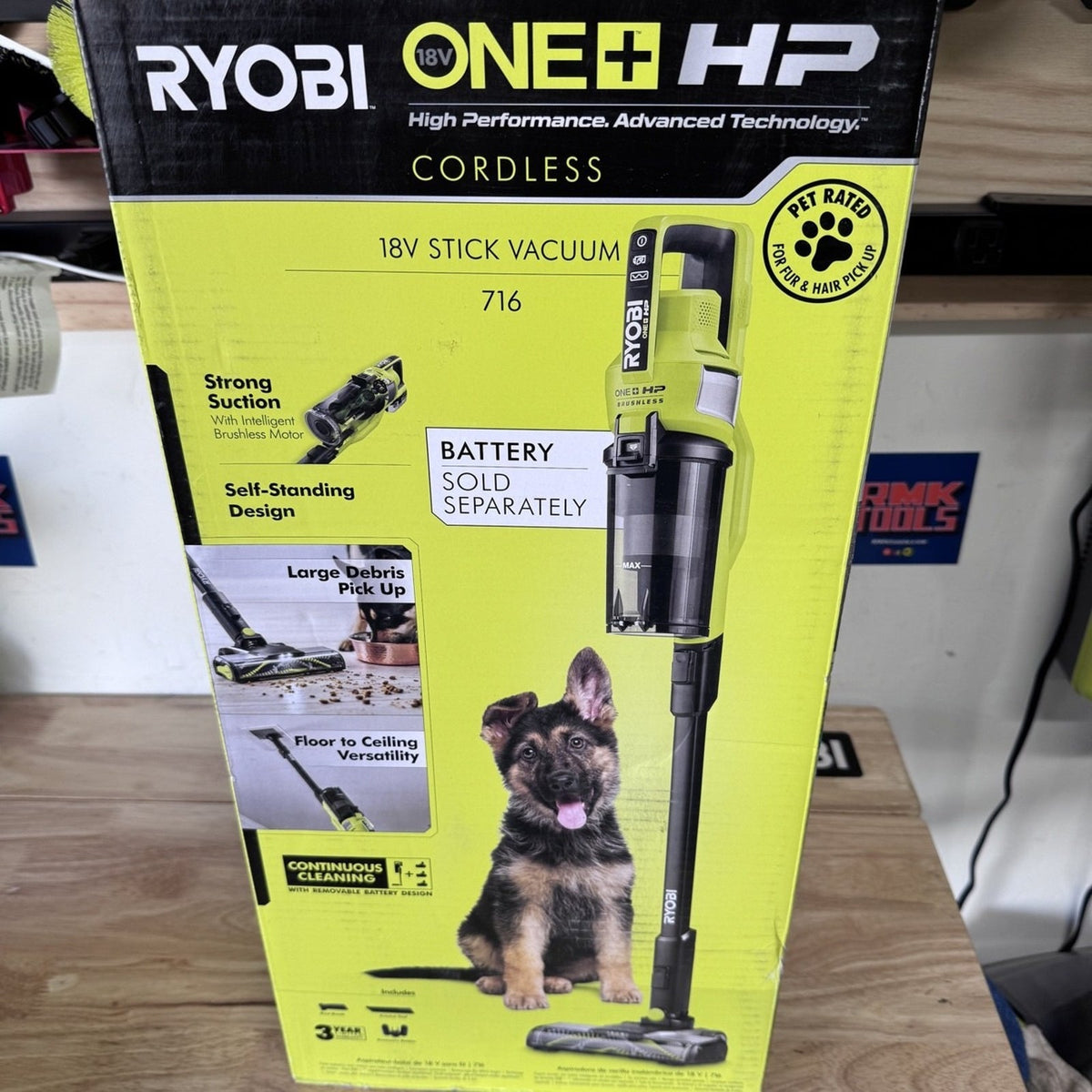 Ryobi PBLSV716B 18V ONE+ HP Cordless Stick Vacuum Tool Only New Sealed