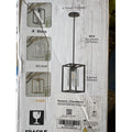 1-Light Black Metal Cage Pendant Light Industrial Farmhouse Style - Open Box