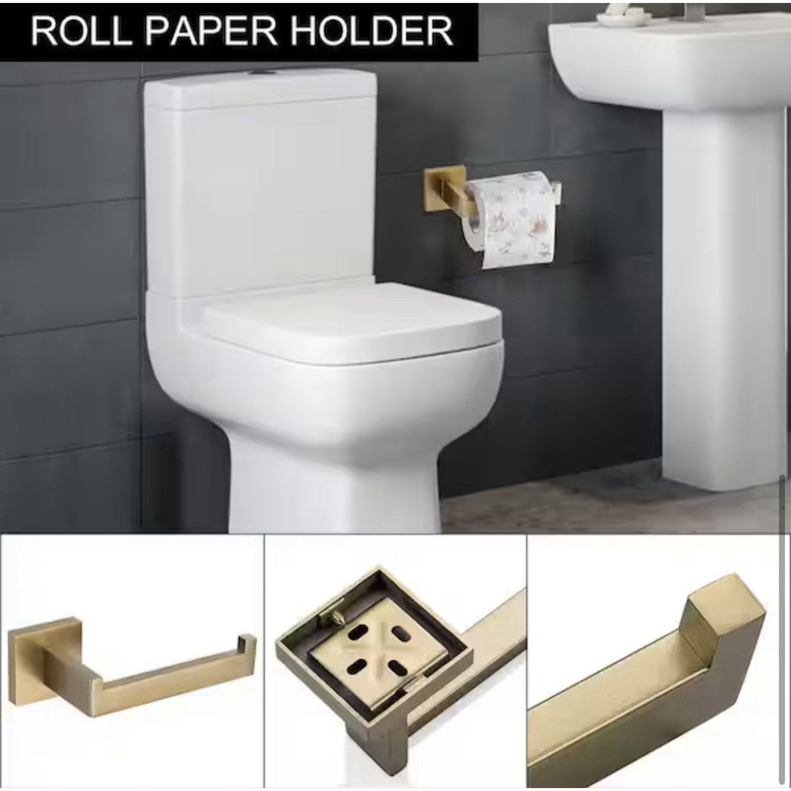 YSQCAR 10-Piece Bath Hardware Set with Towel Ring Toilet Paper Holder Towel Hook