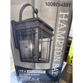 Hampton Bay Broward Outdoor Wall Light Matte Black - Open Box