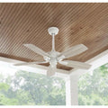 Hampton Bay Gazebo III 42 in. Indoor/Outdoor Matte White Ceiling Fan New