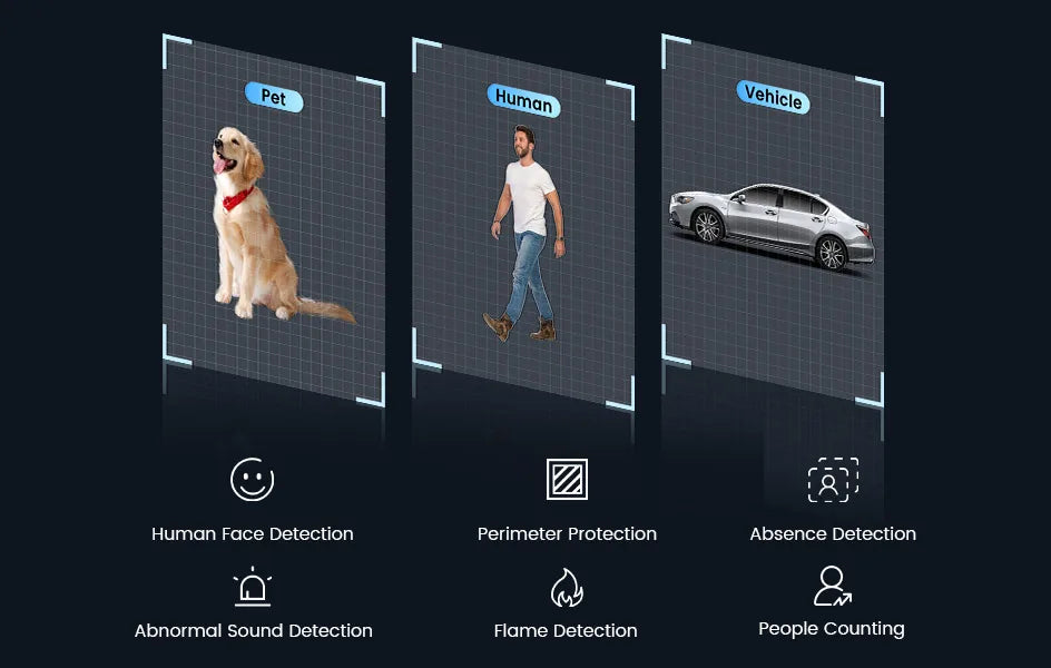 ZOSI C296 5MP/8MP PTZ WiFi 6 Camera Person Vehicle Package Detect Wireless CCTV Video Surveillance Cam Home Security Protection