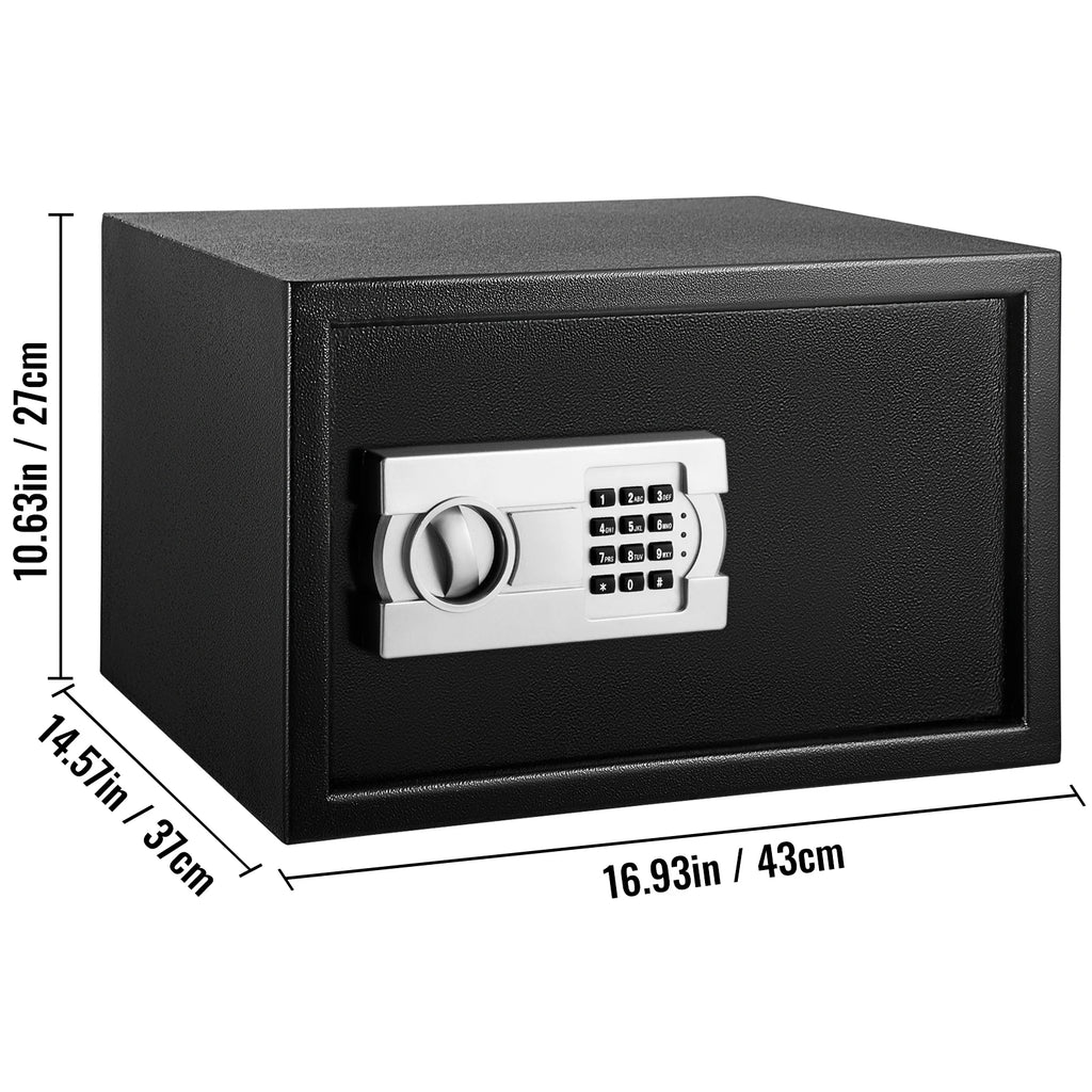 SucceBuy Electronic Safe Deposit Box Secret Hidden Piggy Bank Digital Access &Override Keys for Store Money Gun Jewelry Document