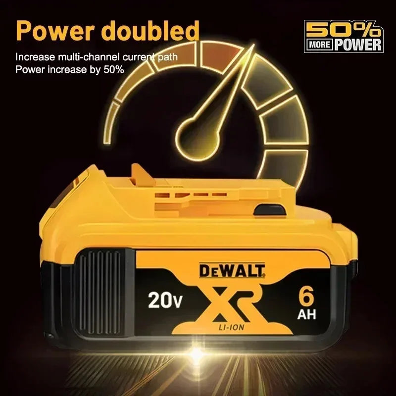 100%Original Dewalt 20V 6000mAh Power Tool Battery DCB206 DCB205 DCB200 DCF887 DCG405 DCD791 DCF922 DCF850 DCD805 tool battery