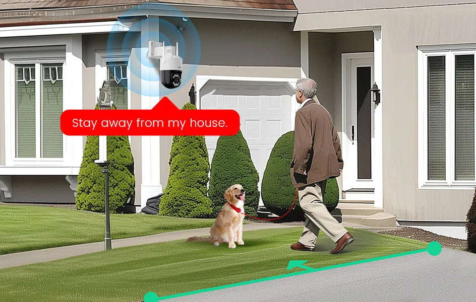 ZOSI C296 5MP/8MP PTZ WiFi 6 Camera Person Vehicle Package Detect Wireless CCTV Video Surveillance Cam Home Security Protection