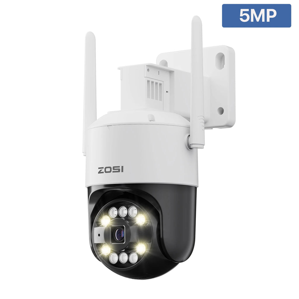 ZOSI C296 5MP/8MP PTZ WiFi 6 Camera Person Vehicle Package Detect Wireless CCTV Video Surveillance Cam Home Security Protection