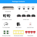 ZOSI 8CH 1080P HD Wired Security Cameras System 5MP Lite 8Channel HD-TVI DVR Recorder 4pcs 2MP Surveillance CCTV Cameras Kit