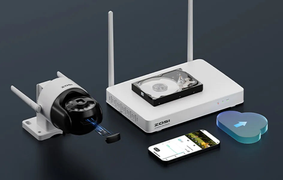 ZOSI C296 5MP/8MP PTZ WiFi 6 Camera Person Vehicle Package Detect Wireless CCTV Video Surveillance Cam Home Security Protection