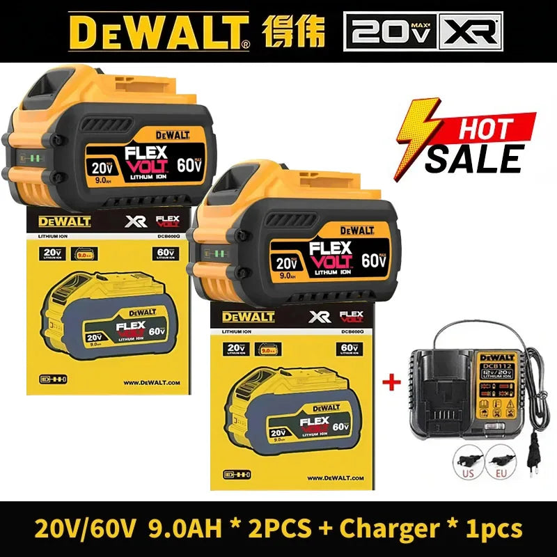 100%Original Dewalt 20V 6000mAh Power Tool Battery DCB206 DCB205 DCB200 DCF887 DCG405 DCD791 DCF922 DCF850 DCD805 tool battery