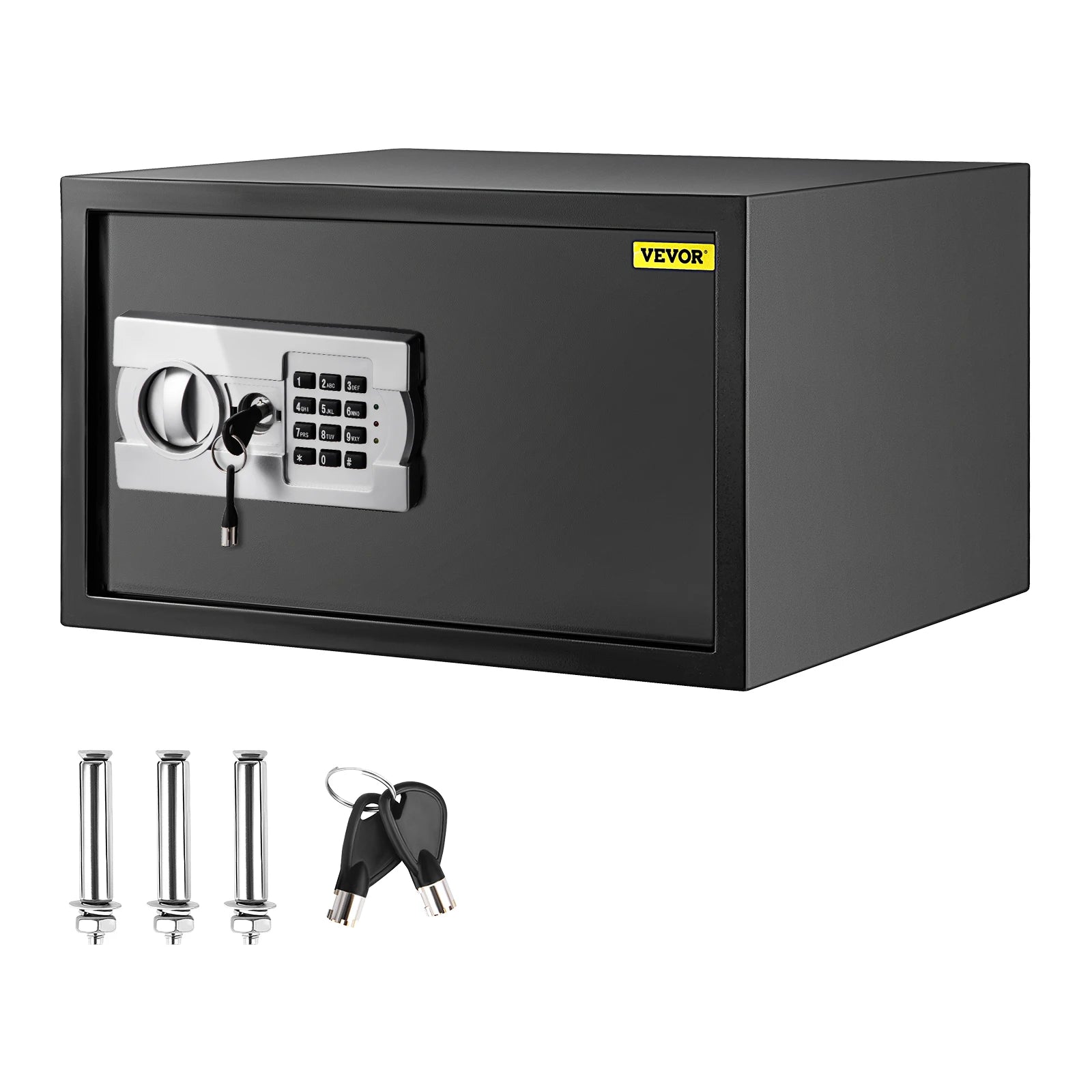 SucceBuy Electronic Safe Deposit Box Secret Hidden Piggy Bank Digital Access &Override Keys for Store Money Gun Jewelry Document