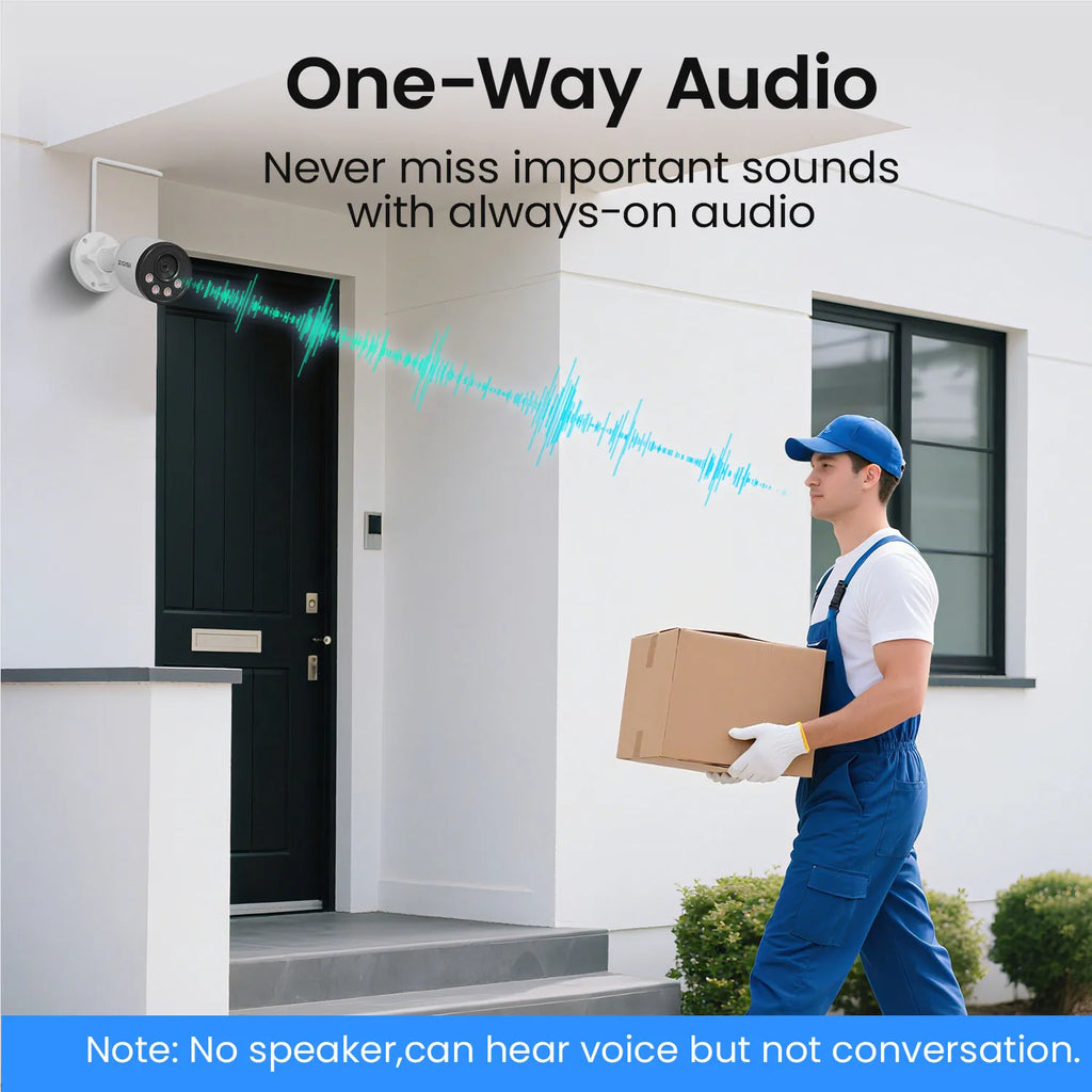 ZOSI 4K PoE NVR Security Camera System 8MP Weatherproof Wired PoE Cameras H.265+ 4K/8MP 8CH CCTV NVR for Home 24/7 Surveillance