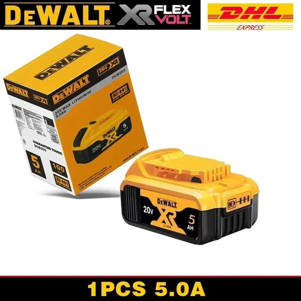 100%Original Dewalt 20V 6000mAh Power Tool Battery DCB206 DCB205 DCB200 DCF887 DCG405 DCD791 DCF922 DCF850 DCD805 tool battery