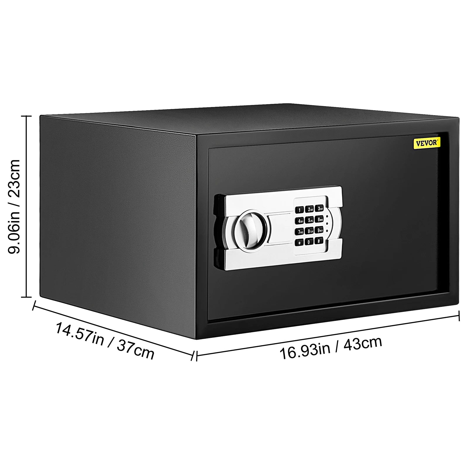 SucceBuy Electronic Safe Deposit Box Secret Hidden Piggy Bank Digital Access &Override Keys for Store Money Gun Jewelry Document