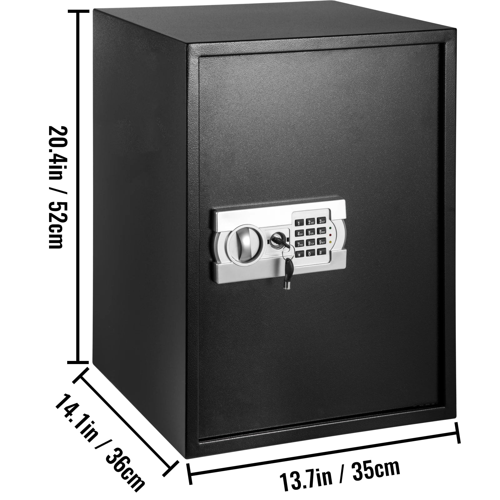 SucceBuy Electronic Safe Deposit Box Secret Hidden Piggy Bank Digital Access &Override Keys for Store Money Gun Jewelry Document