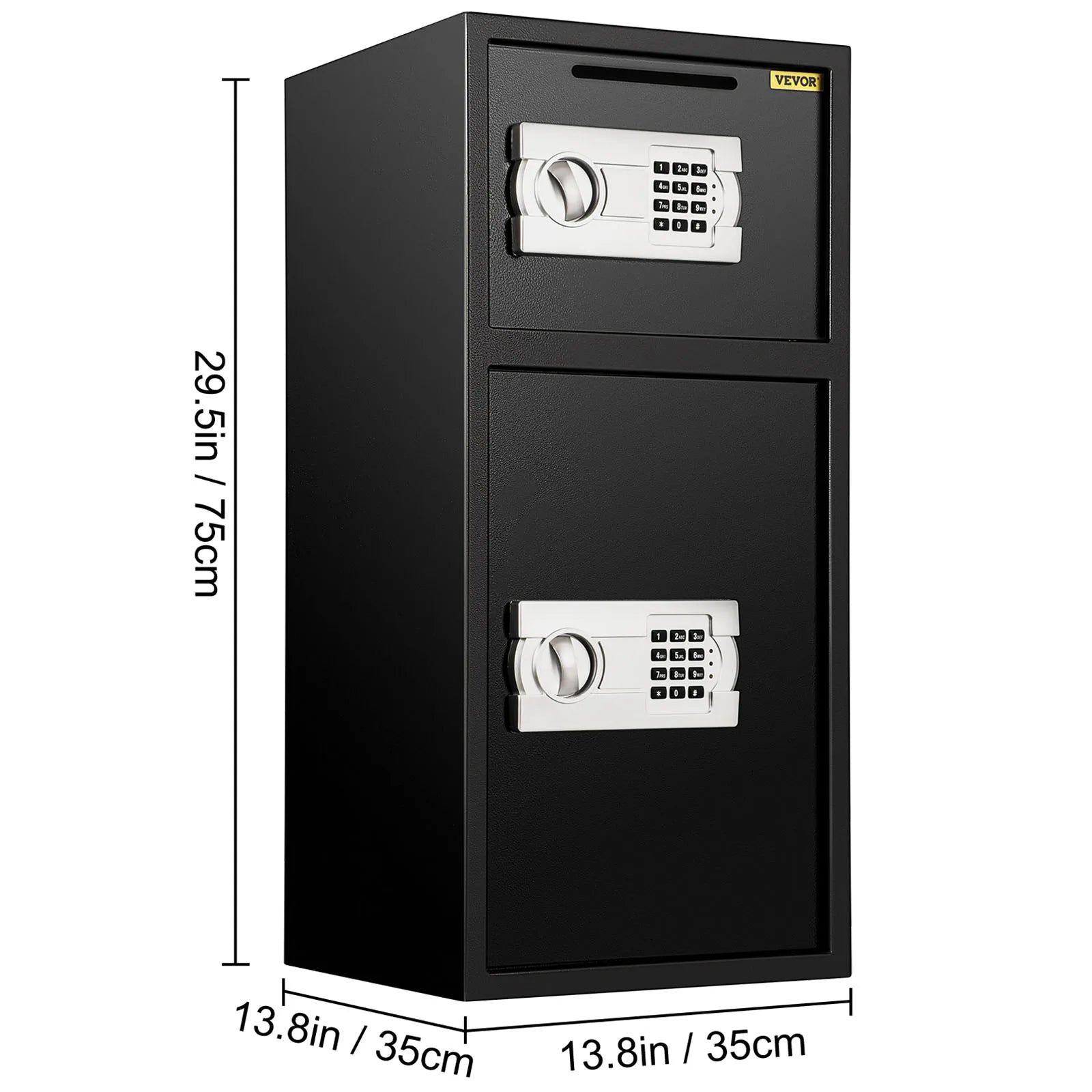 SucceBuy Electronic Safe Deposit Box Secret Hidden Piggy Bank Digital Access &Override Keys for Store Money Gun Jewelry Document