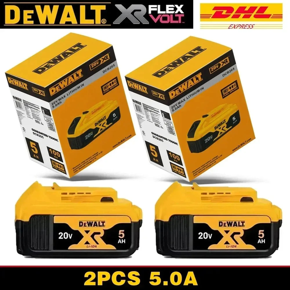 100%Original Dewalt 20V 6000mAh Power Tool Battery DCB206 DCB205 DCB200 DCF887 DCG405 DCD791 DCF922 DCF850 DCD805 tool battery