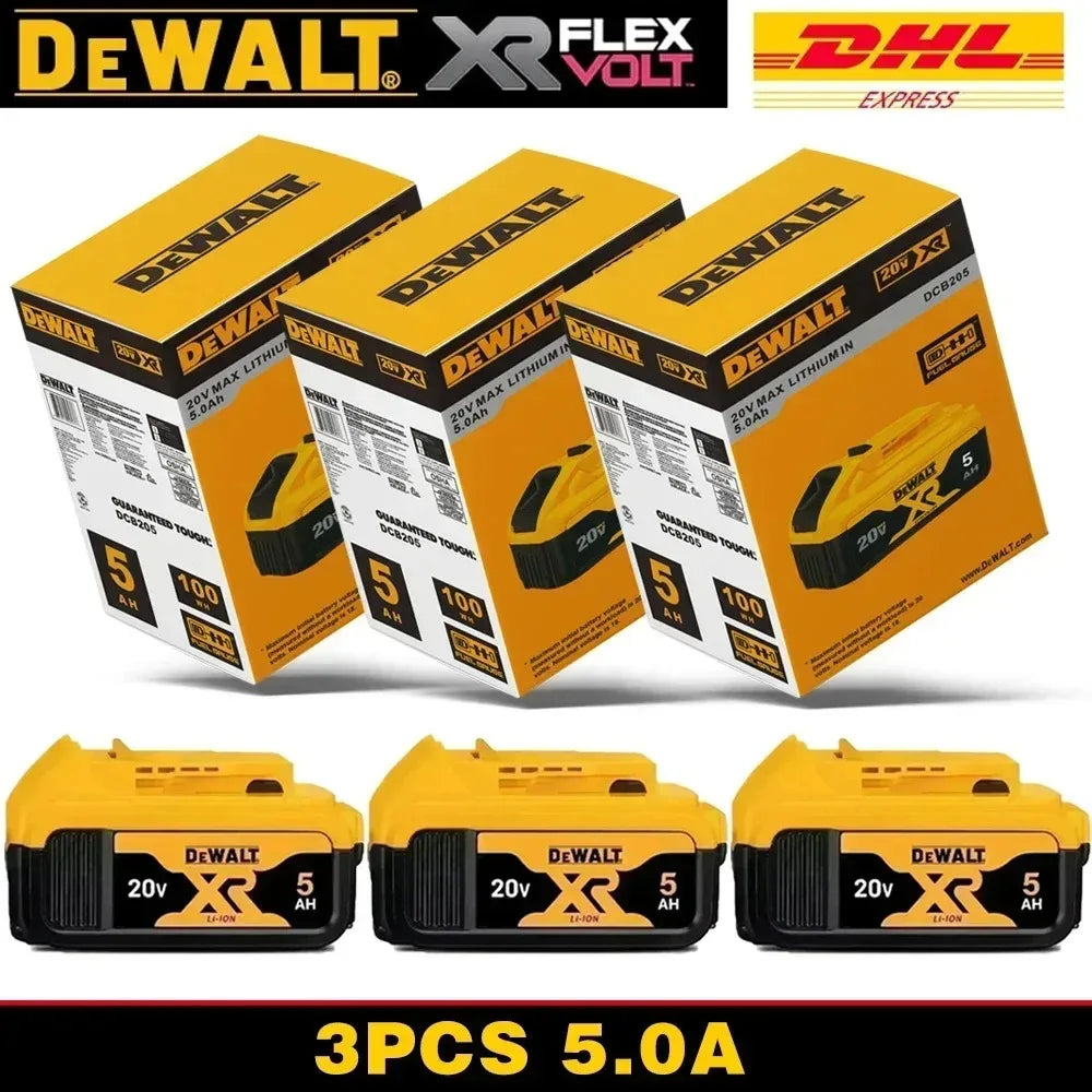 100%Original Dewalt 20V 6000mAh Power Tool Battery DCB206 DCB205 DCB200 DCF887 DCG405 DCD791 DCF922 DCF850 DCD805 tool battery