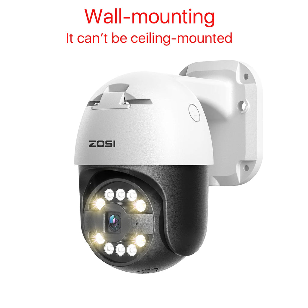 ZOSI C296 5MP/8MP PTZ WiFi 6 Camera Person Vehicle Package Detect Wireless CCTV Video Surveillance Cam Home Security Protection
